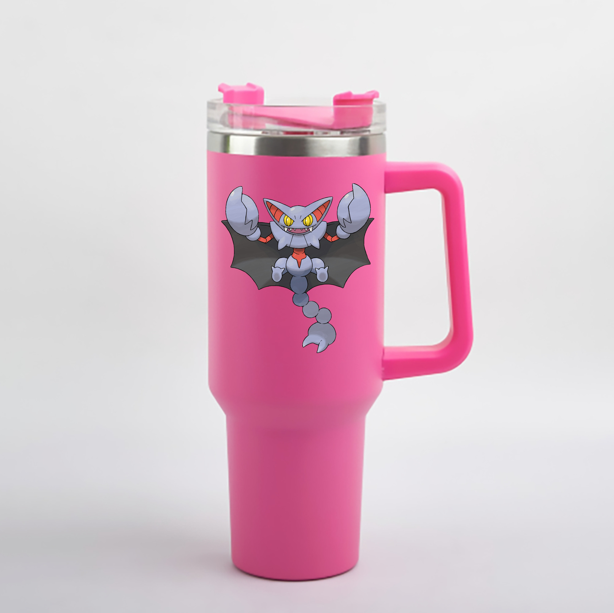（画像用） ポケットモンスター Pokémon 1200mL車用タンブラー - クリスタルステッカー（プラスチックストロー付き）